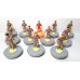 Subbuteo Andrew Table Soccer Leeds United 2019-20 away kit on classic Hasbro Subbuteo bases